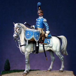 Napoleonic Wars Sergeant-Major of the Carabiniers France Tin soldier 54 mm 